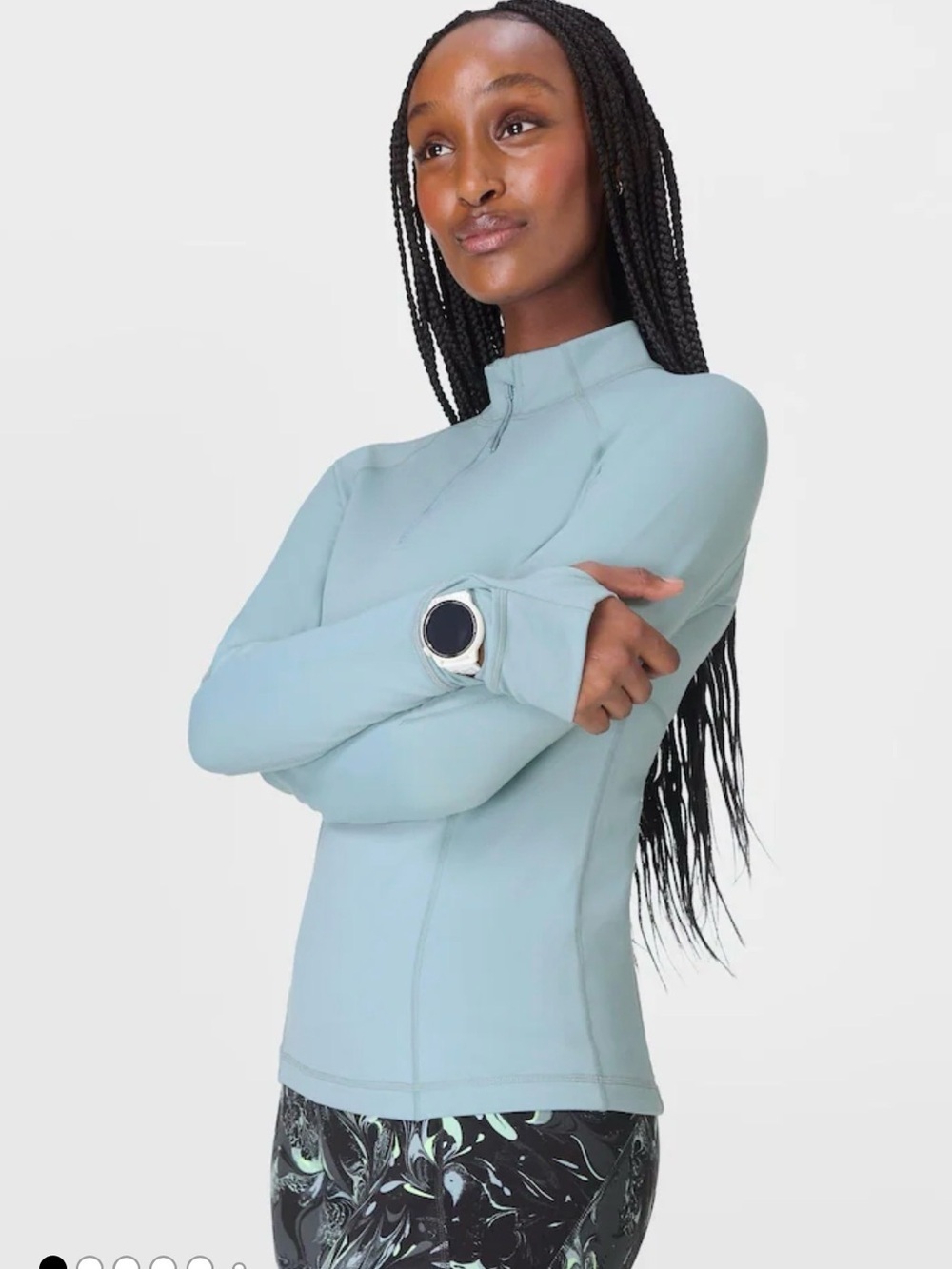 Sweaty Betty Seamless Half zip Sweater Running , size S/M
